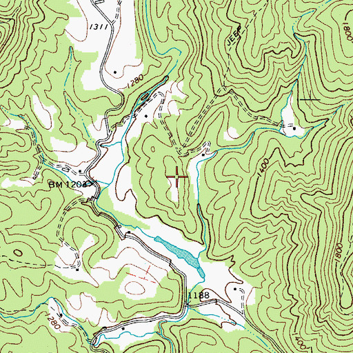 Topographic Map of Moxley, NC
