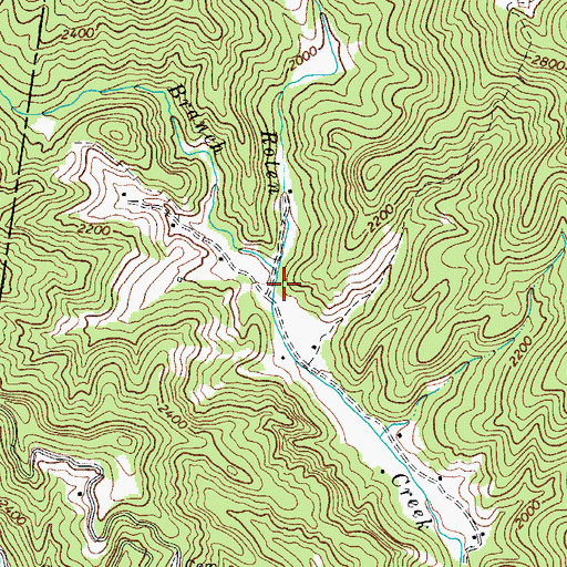 Topographic Map of Sherman, NC
