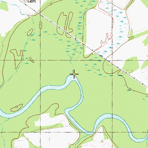 Topographic Map of Whitelace Creek, NC