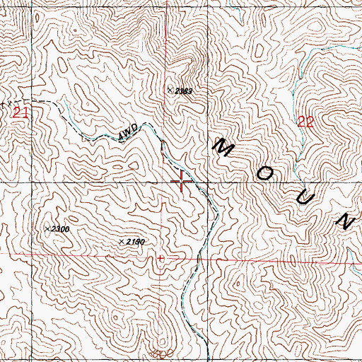 Topographic Map of Retort Oven, AZ