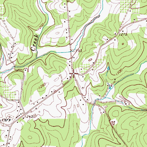 Topographic Map of Kilby, NC