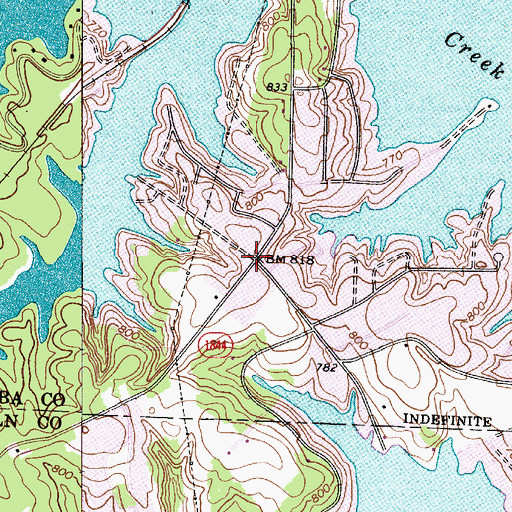 Topographic Map of Keisters Store, NC