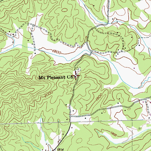 Topographic Map of Shields, NC