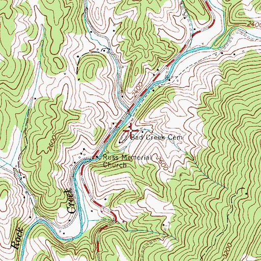 Topographic Map of Peppers, NC