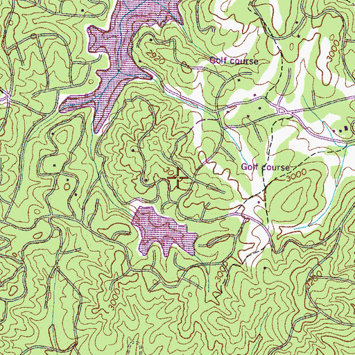 Topographic Map of Carson Creek Church, NC