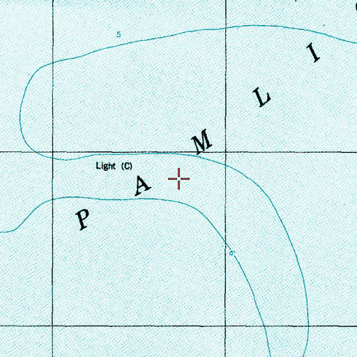 Topographic Map of Hog Island Shoal, NC