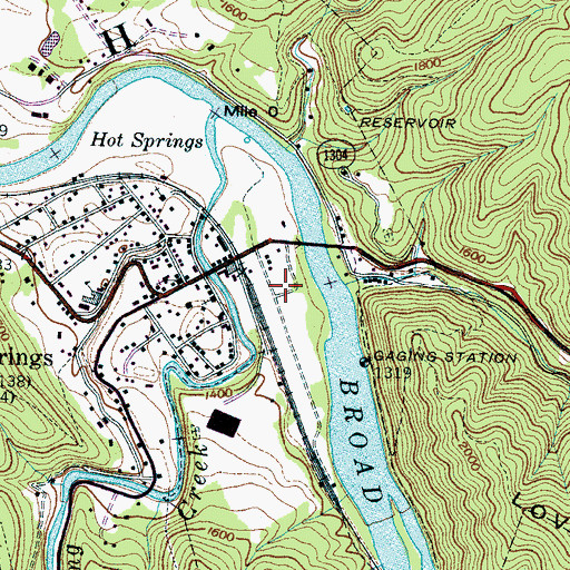 Topographic Map of CCC Camp Number F 7, NC