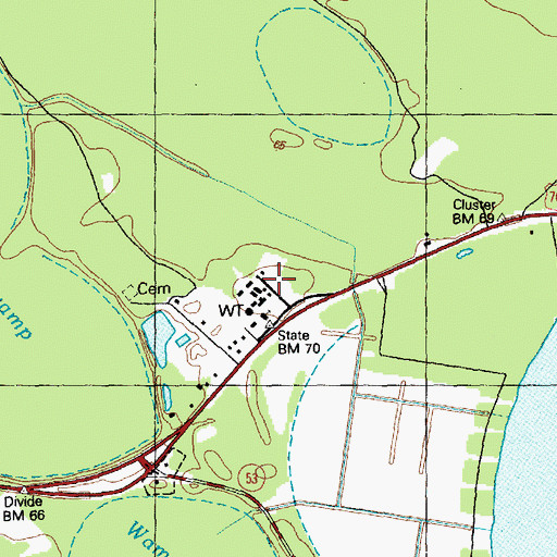 Topographic Map of Prison Number 601, NC