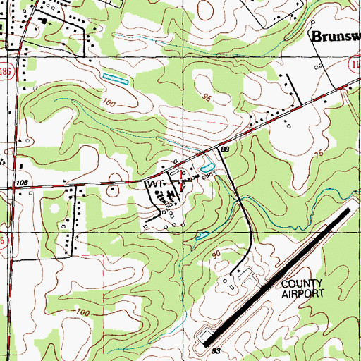 Topographic Map of State Prison Camp Number 602, NC