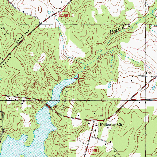 Topographic Map of Buddle Branch, NC