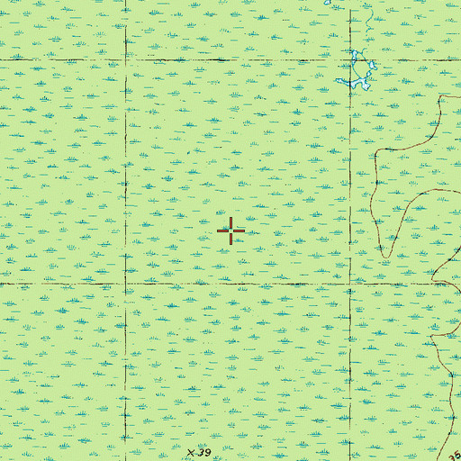 Topographic Map of Pocosin Wilderness, NC