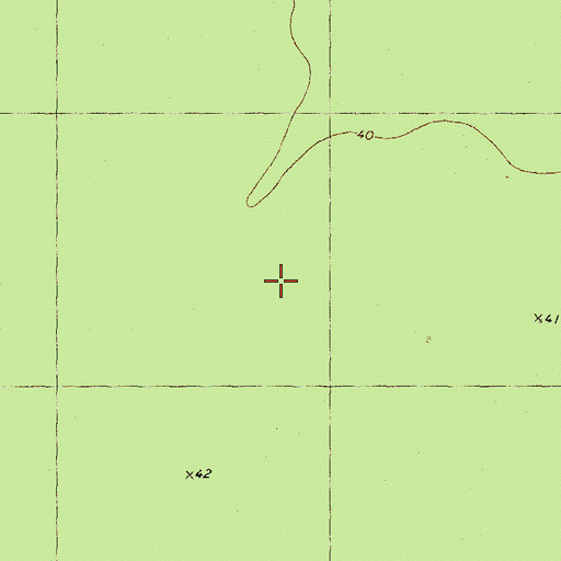Topographic Map of Catfish Lake South Wilderness, NC