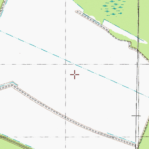 Topographic Map of Catfish Lake Waterfowl Impoundment, NC