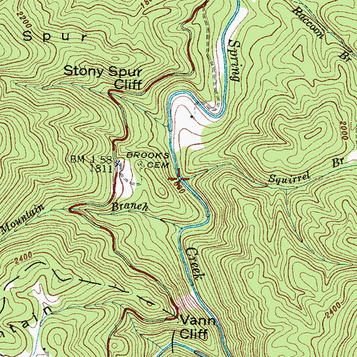 Topographic Map of Rocky Bluff Recreation Site, NC