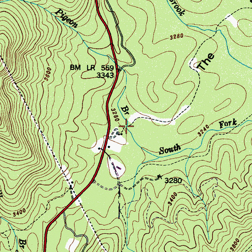 Topographic Map of Pink Bed Picnic Area, NC