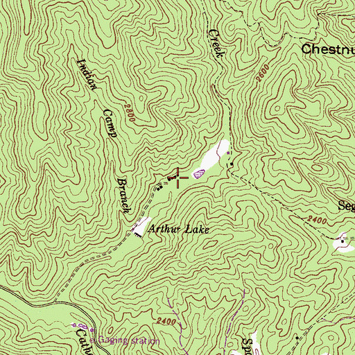 Topographic Map of Kuykendall Recreation Site, NC
