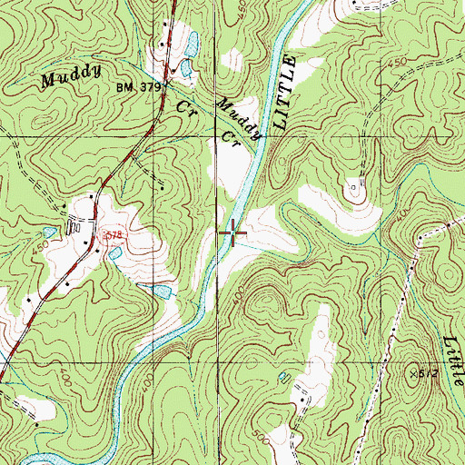 Topographic Map of Big Creek, NC