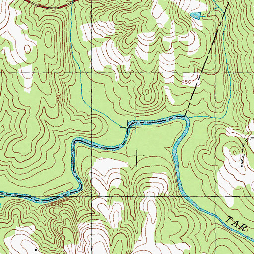 Topographic Map of Buffalo Creek, NC