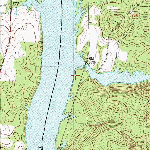 Topographic Map of Cabin Creek, NC