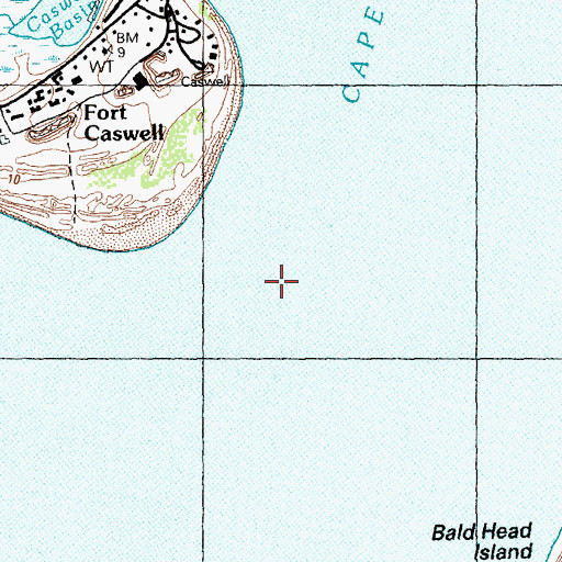 Topographic Map of Cape Fear River, NC
