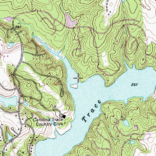Topographic Map of Carrs Creek, NC