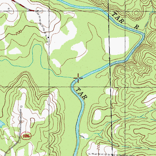 Topographic Map of Cedar Creek, NC