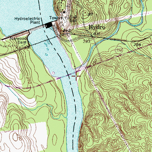 Topographic Map of Clarks Creek, NC