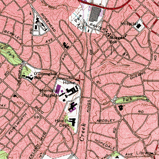 Topographic Map of Crittenden Home (historical), NC