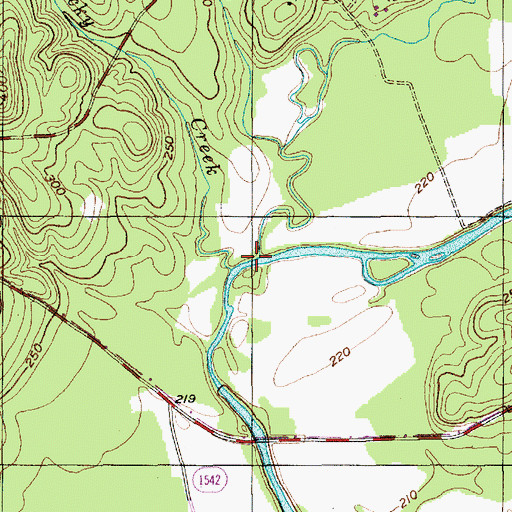 Topographic Map of Disons Creek, NC