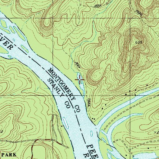 Topographic Map of Dutch John Creek, NC
