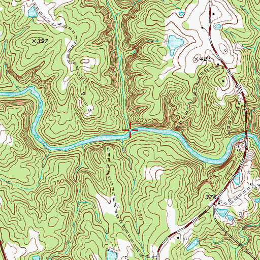 Topographic Map of Fishing Creek, NC