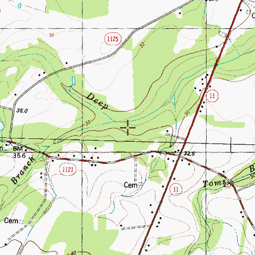 Topographic Map of Gray Branch, NC
