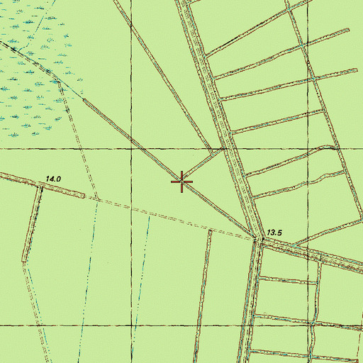 Topographic Map of Grindle Pocosin, NC