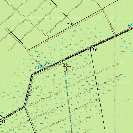 Topographic Map of Gum Swamp, NC