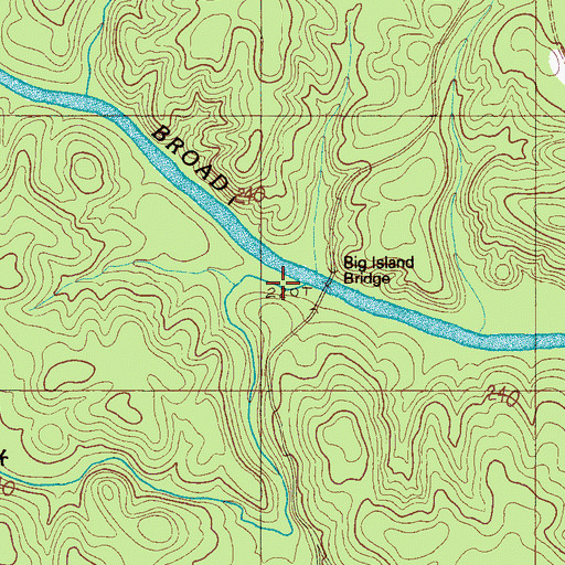 Topographic Map of Hensons Creek, NC