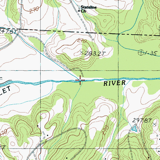 Topographic Map of Hooper Creek, NC