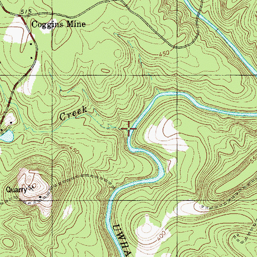 Topographic Map of Horsepen Creek, NC