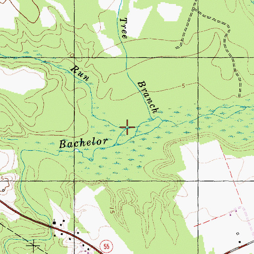 Topographic Map of Jumping Run, NC