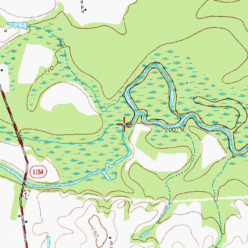Topographic Map of Little Swamp, NC