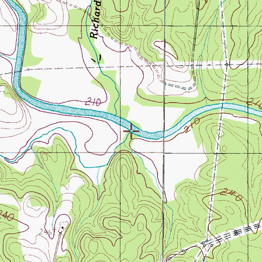 Topographic Map of McKinney Creek, NC