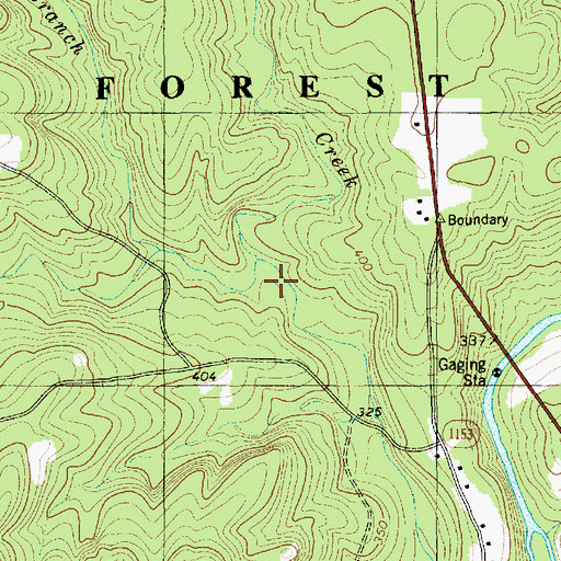 Topographic Map of McLeans Creek, NC