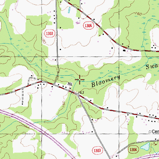Topographic Map of Millstone Creek, NC