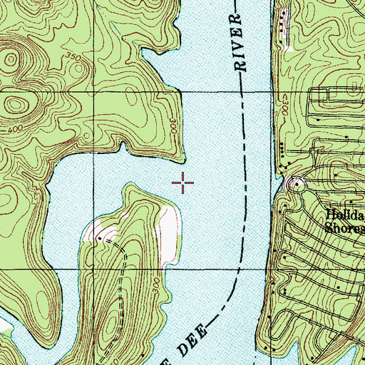 Topographic Map of Mountain Creek, NC