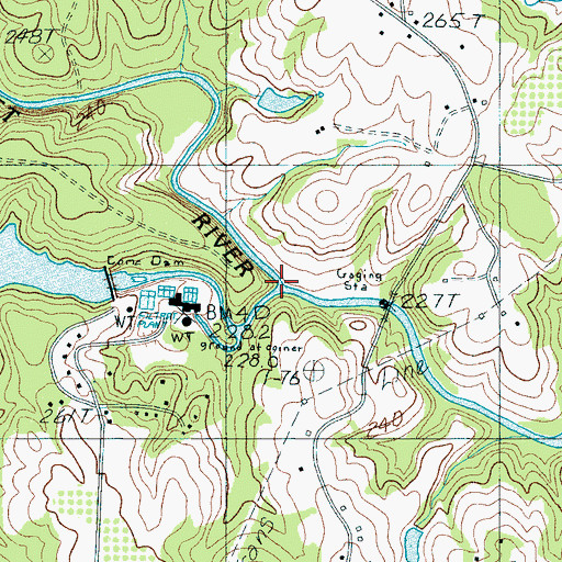 Topographic Map of North Pacolet River, SC