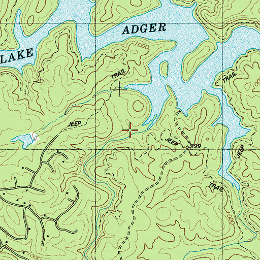 Topographic Map of Ostin Creek, NC