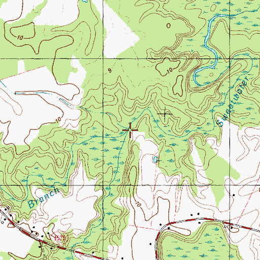 Topographic Map of Ready Branch, NC