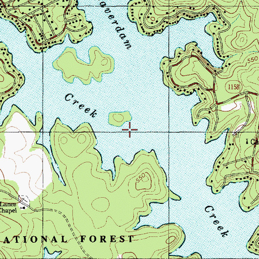 Topographic Map of Reynolds Creek, NC