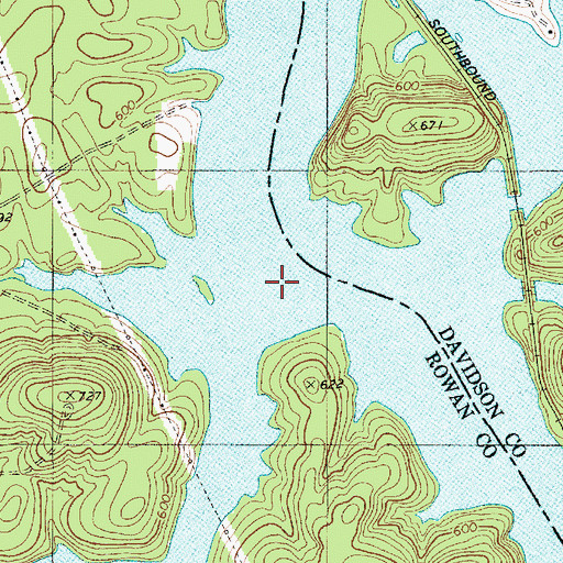 Topographic Map of Riles Creek, NC