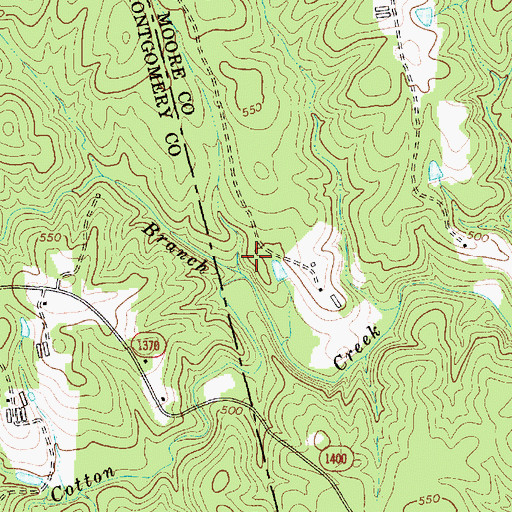 Topographic Map of Rita Branch, NC