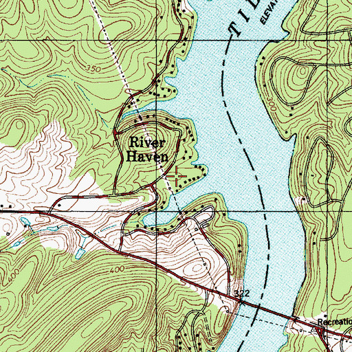 Topographic Map of River Haven, NC
